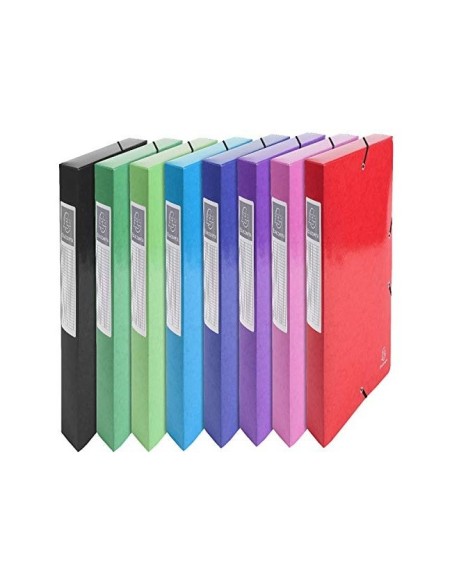 CARPETA PROYECTO EXACOMPTA CARTON LUSTRADO PLAST.A4 60MM SURT.