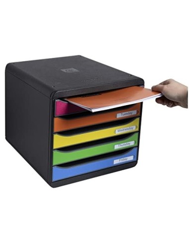 FICHERO SOBREMESA EXACOMPTA BIG-BOX PLUS CLASSIC 5 CAJONES MULTI.