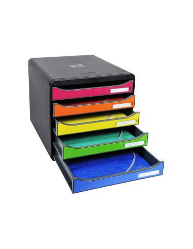 FICHERO SOBREMESA EXACOMPTA BIG-BOX PLUS CLASSIC 5 CAJONES MULTI.
