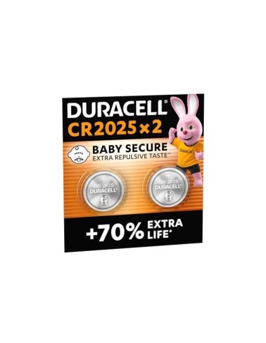 PILA DURACELL ALCALINA BOTON CR2025 BLISTER 2 UD.