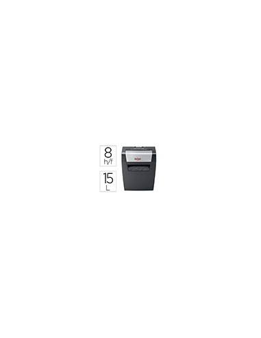DESTRUCTORA REXEL MOMENTUM X308 CORTE 8H. DESTRUYE GRAPAS CLIPS 15 T