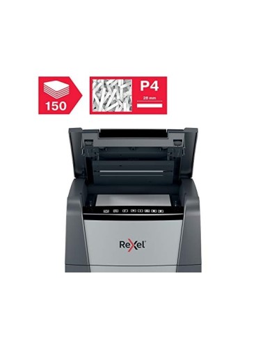 DESTRUCTORA DOC.REXEL OPTIMUM AUTOFEDD+ 150X EU 150H. GRAPAS CLIPS