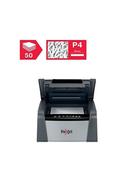 DESTRUCTORA DOC.REXEL OPTIMUM AUTOFEED+ 50X EU 50H. GRAPAS CLIPS