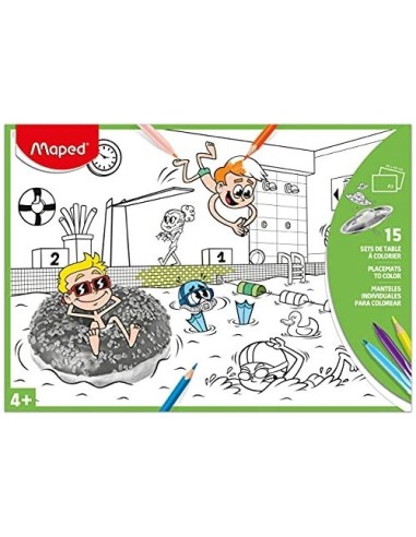 MANTEL COLOREAR MAPED INDIVIDUAL A3 PK.DE 15 UD.SURTIDAS