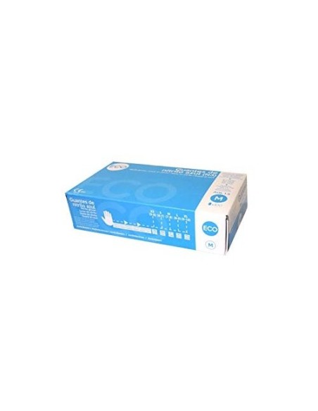 GUANTE NITRILO DESECHABLE SENSITIVE SIN POLVO TALLA M AZ.  100 UD.