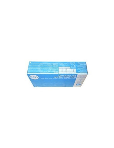 GUANTE NITRILO DESECHABLE SENSITIVE SIN POLVO TALLA M AZ.  100 UD.