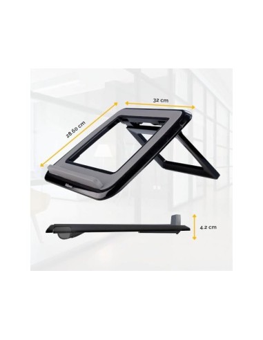 SOPORTE ELEVADOR FELLOWES PORTATIL 17 AJUSTABLE NG.320X286X42 MM