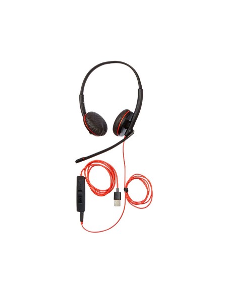 AURICULAR PLANTRONICS NG.WIRE 3320 DIAD BIAURAL USB-A MICRO 8X219AA