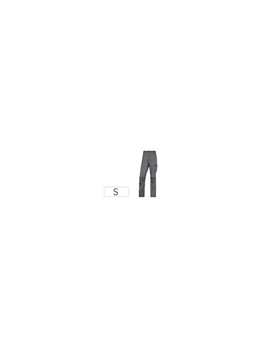 PANTALON TRABAJO DELTAPLUS CINTURA ELASTICA 5 BOL. GRIS/NG.TALLA S