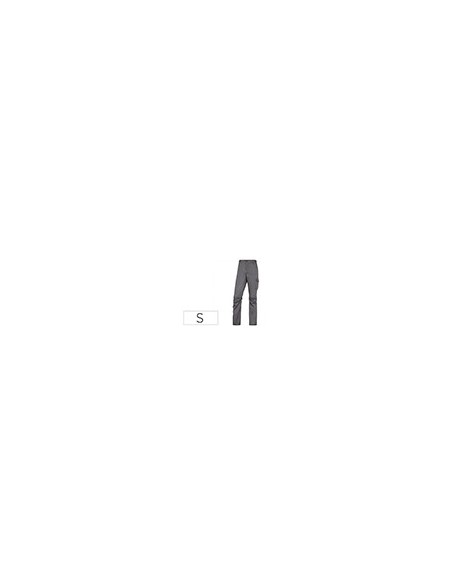 PANTALON TRABAJO DELTAPLUS CINTURA ELASTICA 5 BOL. GRIS/NG.TALLA S
