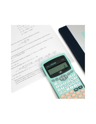 CALCULADORA MILAN CIENTIFICA M240 SILVER 2 LINEAS 240 10+2D.VE. TURQ.