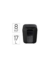 DESTRUCTORA FELLOWES LX-45 CORTE 8 H P4 GRAPAS CLIPS Y 2