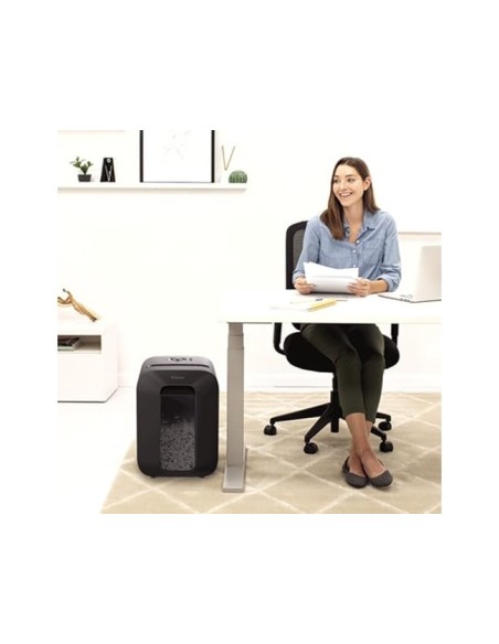 DESTRUCTORA FELLOWES LX-45 CORTE 8 H P4 GRAPAS CLIPS Y