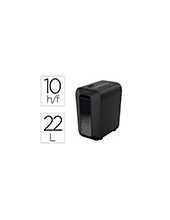 DESTRUCTORA FELLOWES LX-65 CORTE 10 H P4 GRAPAS CLIPS Y 2