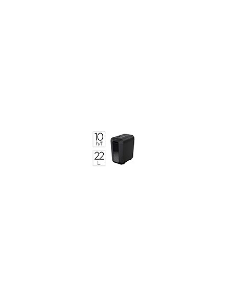 DESTRUCTORA FELLOWES LX-65 CORTE 10 H P4 GRAPAS CLIPS Y