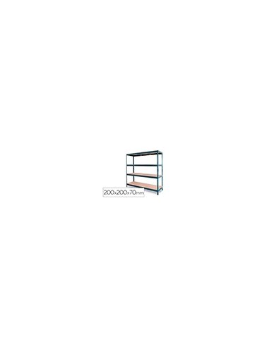 ESTANTERIA MET.AR STOCKER 200X200X70 CM 4 EST.450 KG SIN TORNILLOS