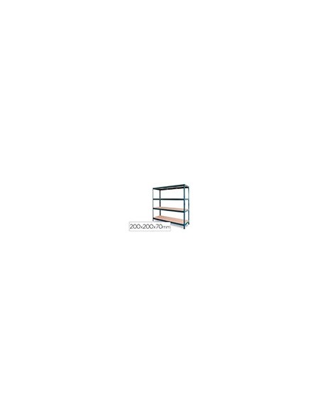 ESTANTERIA MET.AR STOCKER 200X200X70 CM 4 EST.450 KG SIN TORNILLOS