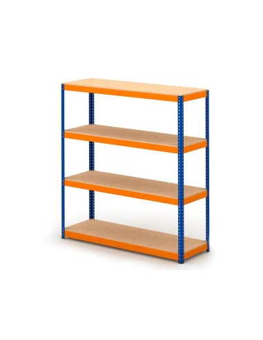 ESTANTERIA MET.AR STABIL XL 200X150X60 CM 4 EST.500 KG SIN TORNILLOS