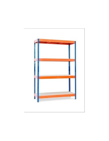 ESTANTERIA MET.AR STABIL XL 200X150X60 CM 4 EST.500 KG SIN TORNILLOS