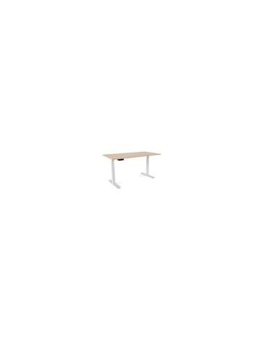 MESA ROCADA REG.ELECTRICA 129 CM ESTRUCTURA ACERO TABLERO 160 CM HAYA