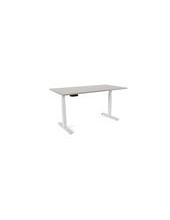 MESA ROCADA REG.ELECTRICA 129 CM ESTRUCTURA ACERO TABLERO 160 CM GRIS 2