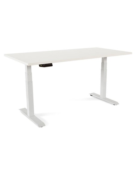 MESA ROCADA REG.ELECTRICA 129 CM ESTRUCTURA ACERO TABLERO 160 CM BL.