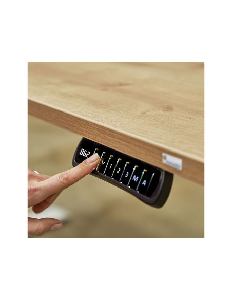 MESA ROCADA REG.ELECTRICA 129 CM ESTRUCTURA ACERO TABLERO 180 CM GRIS