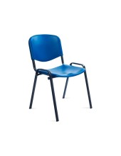 SILLA ROCADA CONFIDENTE ESTRUCTURA MET.RESPALDO ASIENTO POLIMERO AZ.