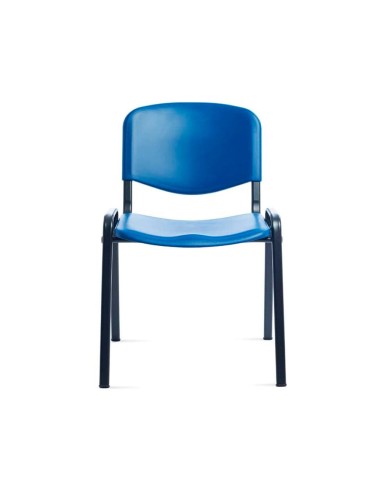 SILLA ROCADA CONFIDENTE ESTRUCTURA MET.RESPALDO ASIENTO POLIMERO AZ.