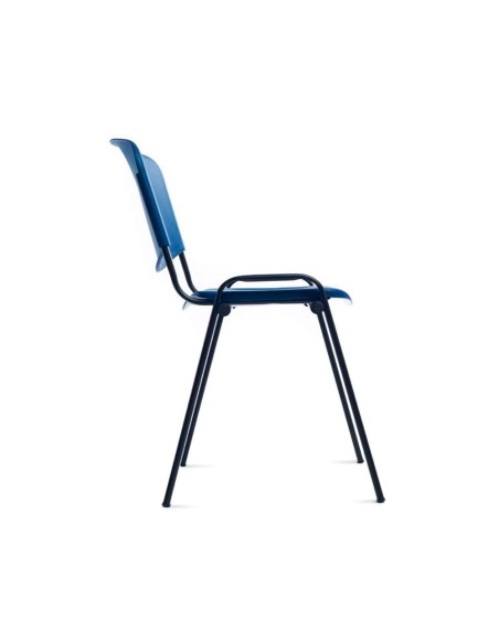 SILLA ROCADA CONFIDENTE ESTRUCTURA MET.RESPALDO ASIENTO POLIMERO AZ.