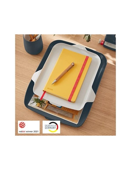 BANDEJA PLAST.LEITZ COSY GRIS 274X62X391MM