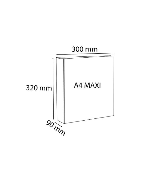 CARPETA EXACOMPTA 2 ANILLAS 60MM A4+ CARTON FORRADO PP. PERSO.3 BOL.