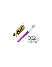 BOLIGRAFO BIC 4 SHINE MORADO 1MM 2