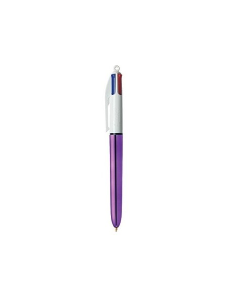 BOLIGRAFO BIC 4 SHINE MORADO 1MM