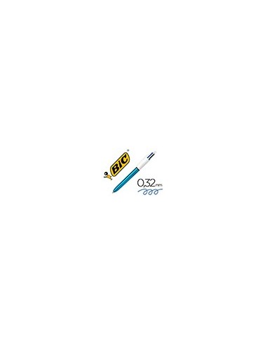 BOLIGRAFO BIC 4 SHINE AZ. 1MM
