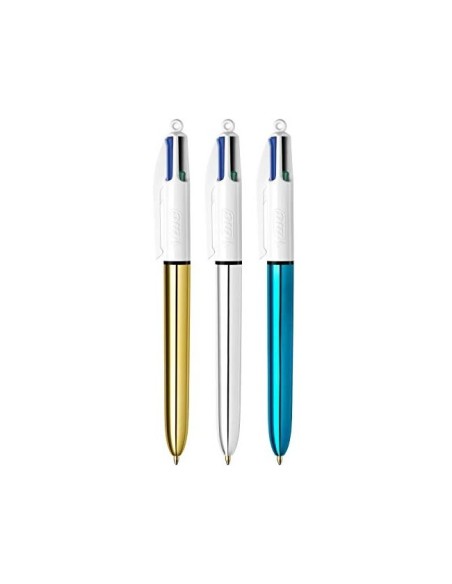 BOLIGRAFO BIC 4 SHINE AZ. 1MM