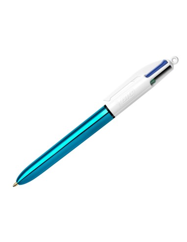 BOLIGRAFO BIC 4 SHINE AZ. 1MM