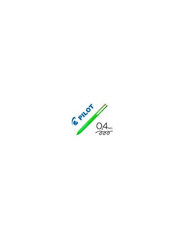 BOLIGRAFO PILOT SUPER GRIP G 4 RETRACTIL SUJECION CAUCHO CUERPO VE.