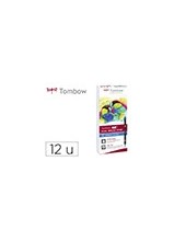 ROTULADOR TOMBOW ACUARELABLE DOBLE PUNTA PINCEL PRIMARIOS 12 UD.SURT. 2
