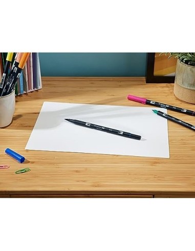 ROTULADOR TOMBOW ACUARELABLE DOBLE PUNTA PINCEL PRIMARIOS 12 UD.SURT.