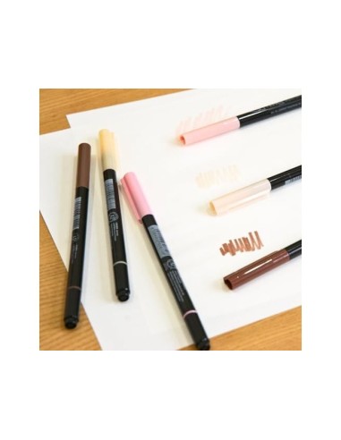 ROTULADOR LYRA AQUA BRUSH ACUARELABLE DOBLE PIEL 6 UD.SURT.