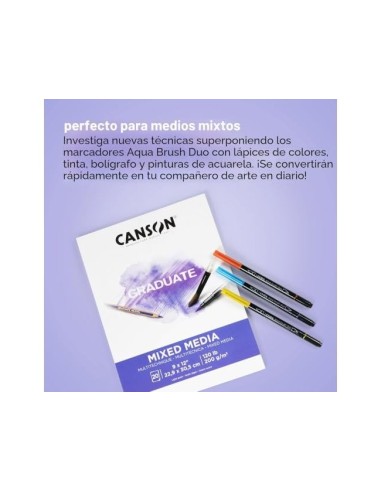 ROTULADOR LYRA AQUA BRUSH ACUARELABLE DOBLE PIEL 6 UD.SURT.