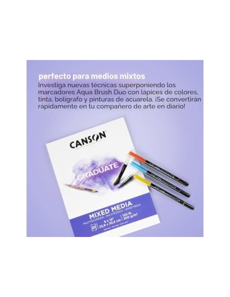 ROTULADOR LYRA AQUA BRUSH ACUARELABLE DOBLE PIEL 6 UD.SURT.