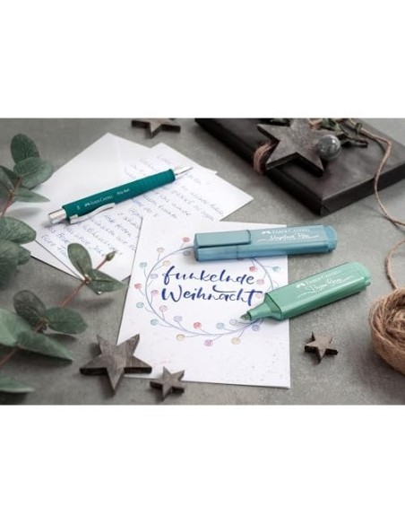 ROTULADOR FABER FLUORESCENTE TEXLINER 46 METALICO  4 UD.SURT.