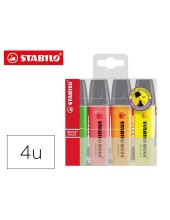 ROTULADOR STABILO BOSS FLUORESCENTE 70  4 UD.SURT.