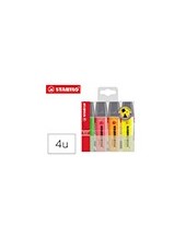 ROTULADOR STABILO BOSS FLUORESCENTE 70  4 UD.SURT. 2