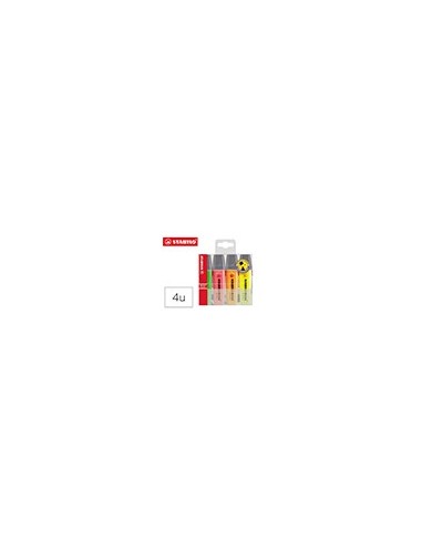 ROTULADOR STABILO BOSS FLUORESCENTE 70  4 UD.SURT.