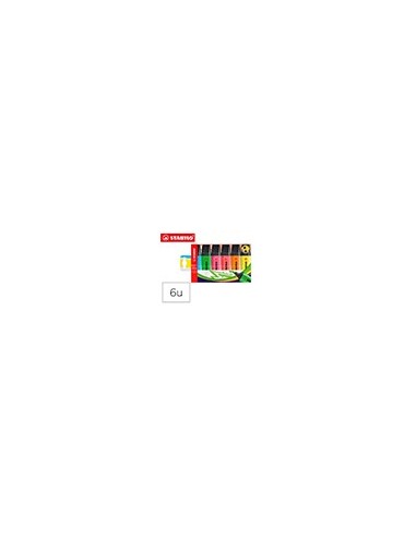 ROTULADOR STABILO BOSS FLUORESCENTE 70  6 UD.SURT.