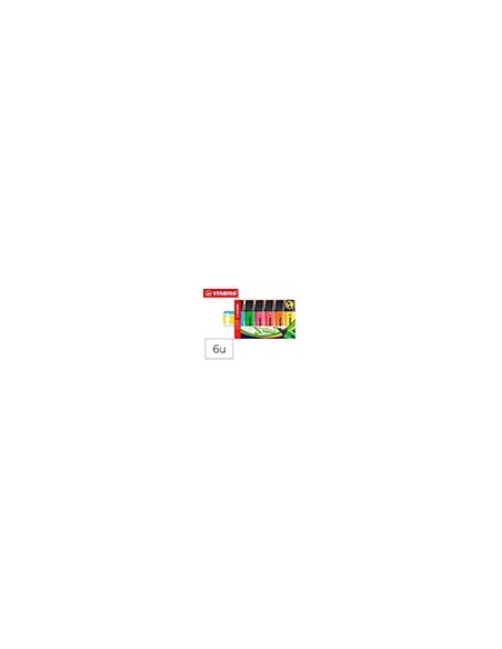 ROTULADOR STABILO BOSS FLUORESCENTE 70  6 UD.SURT.