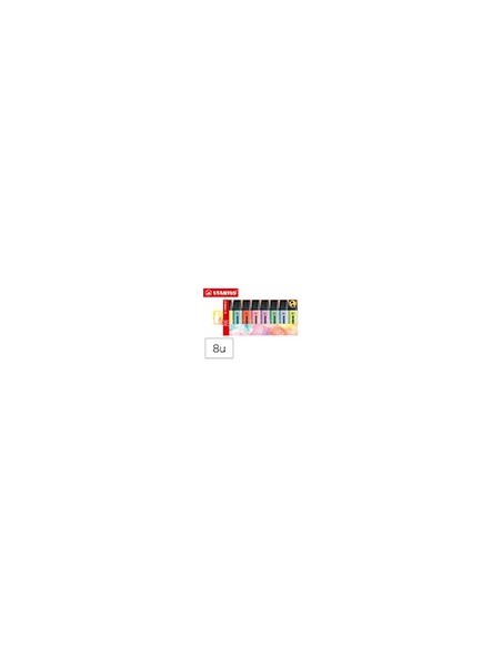 ROTULADOR STABILO BOSS FLUORESCENTE 70 PASTEL  8 UD.SURT.